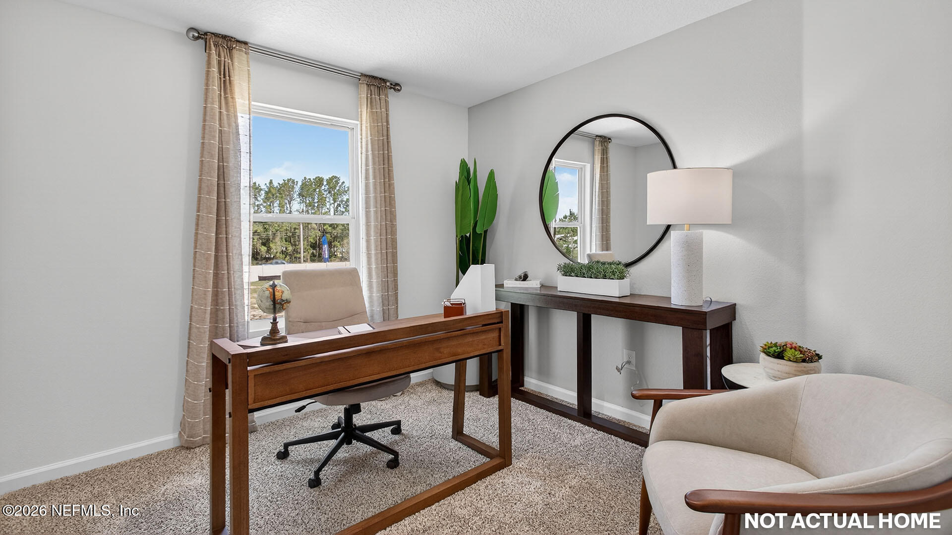 3609 Prancer Point Middleburg, FL 32068 - Photo 23 of 38 a view of a workspace with furniture and a window