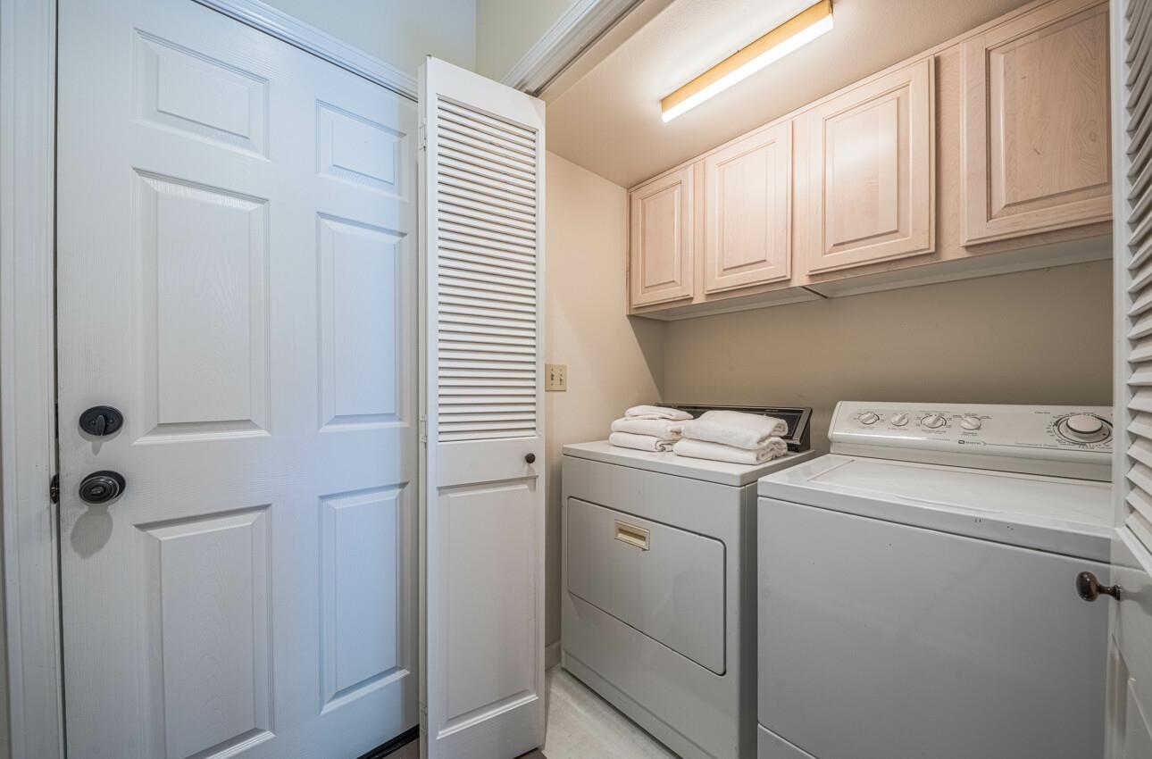 840 Seacliff Drive Aptos, CA 95003 - Photo 22 of 58 a view of storage and utility room with washer and dryer