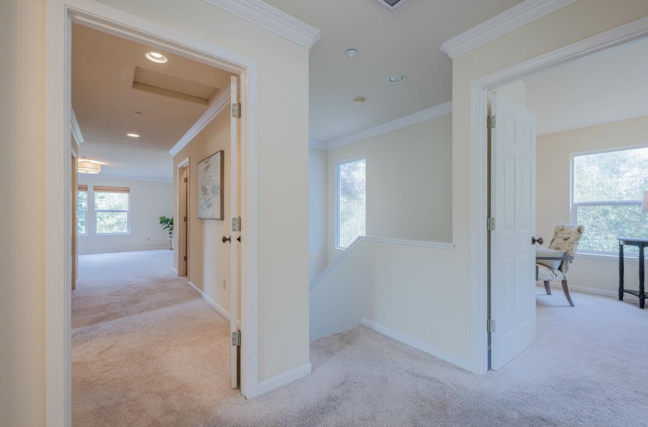 840 Seacliff Drive Aptos, CA 95003 - Photo 24 of 58 a view of a hallway with a livingroom and a bathroom