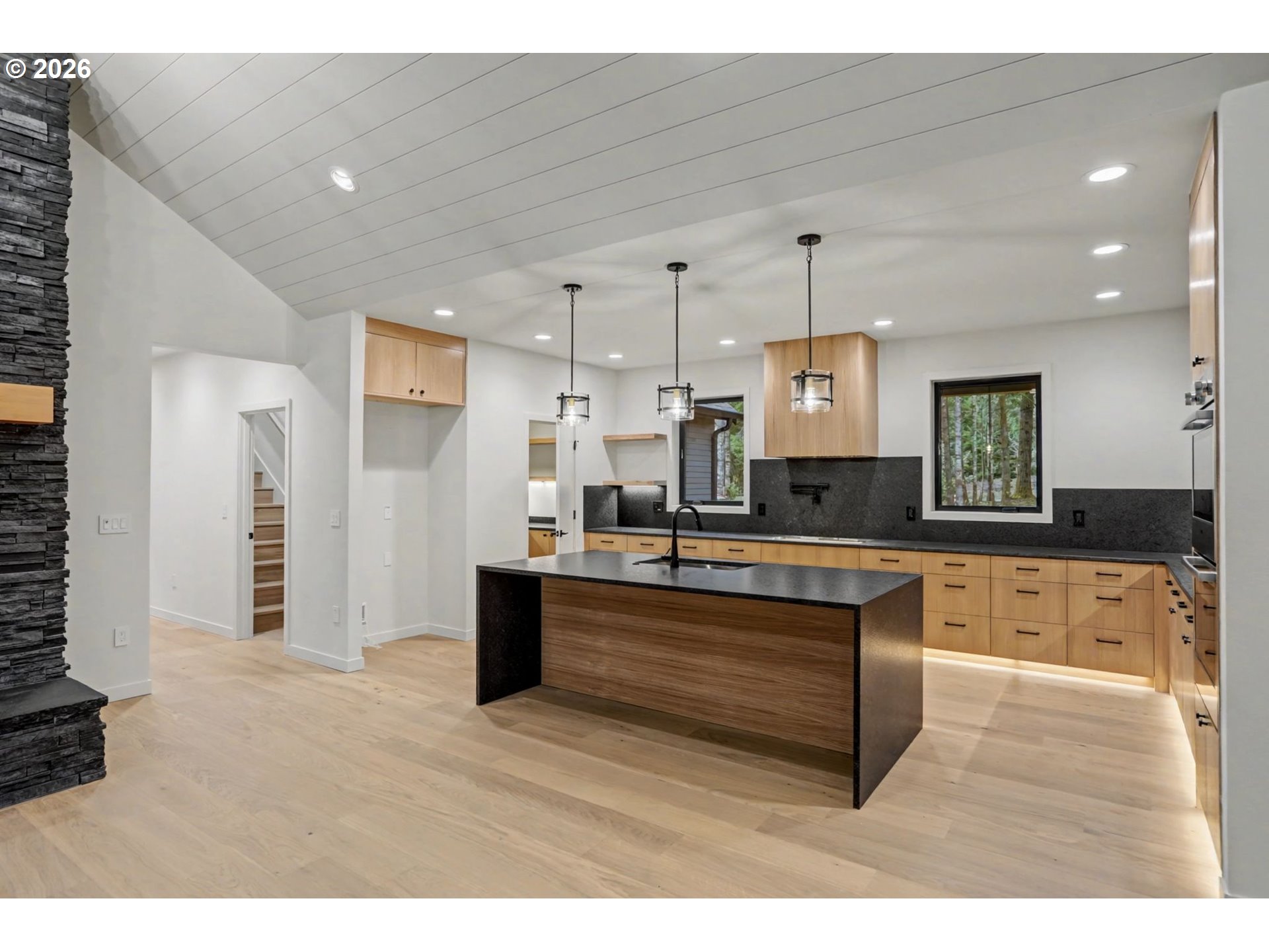 19850 Winters Hill Road Southeast Silverton, OR 97381 - Photo 11 of 48 a large kitchen with kitchen island a sink stainless steel appliances and cabinets