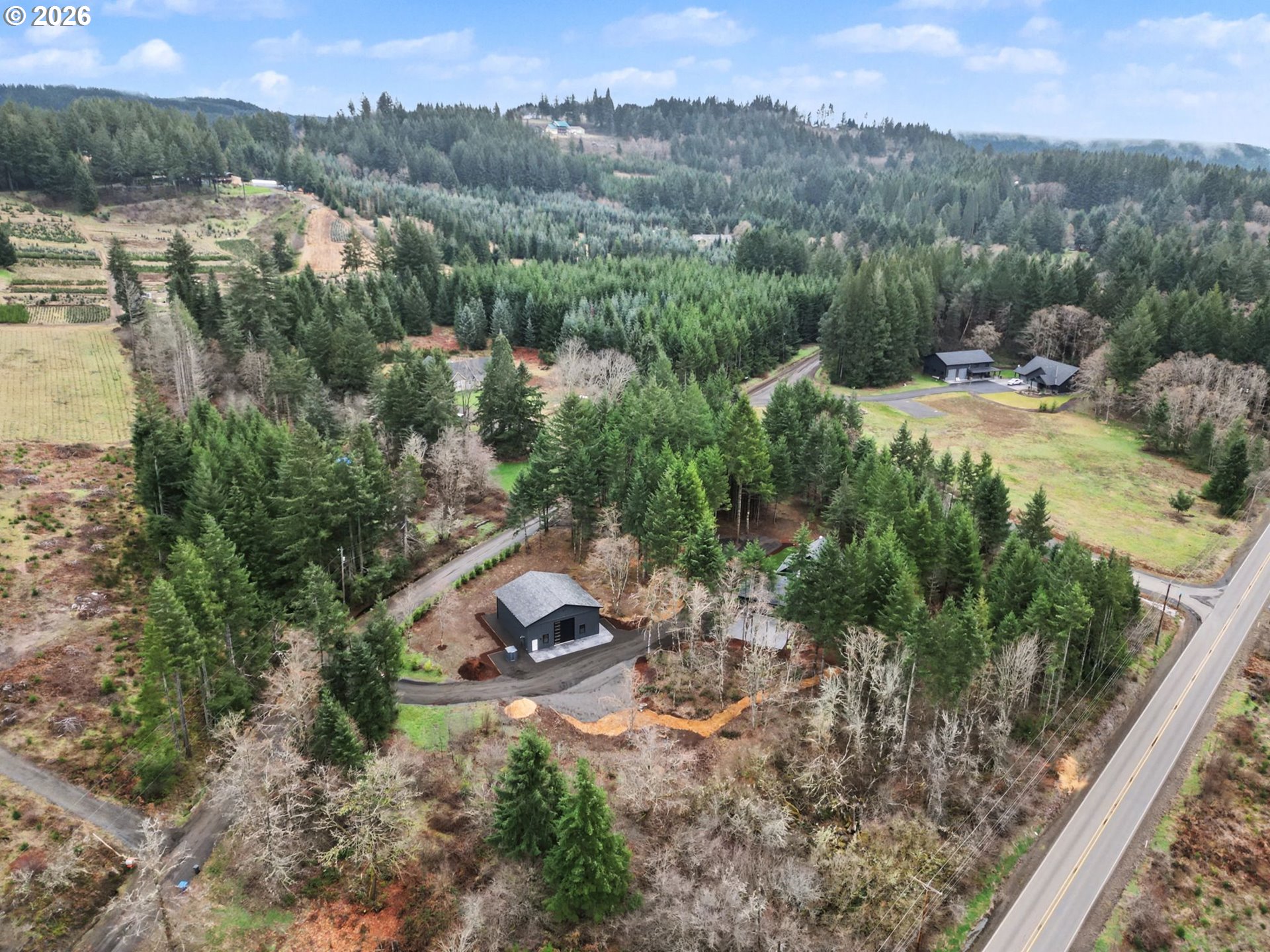 19850 Winters Hill Road Southeast Silverton, OR 97381 - Photo 48 of 48 an aerial view of a house with a yard