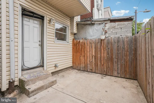 a view of a house with a wooden door