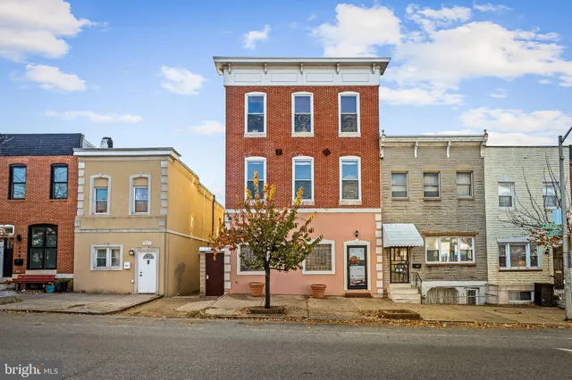 a front view of a building