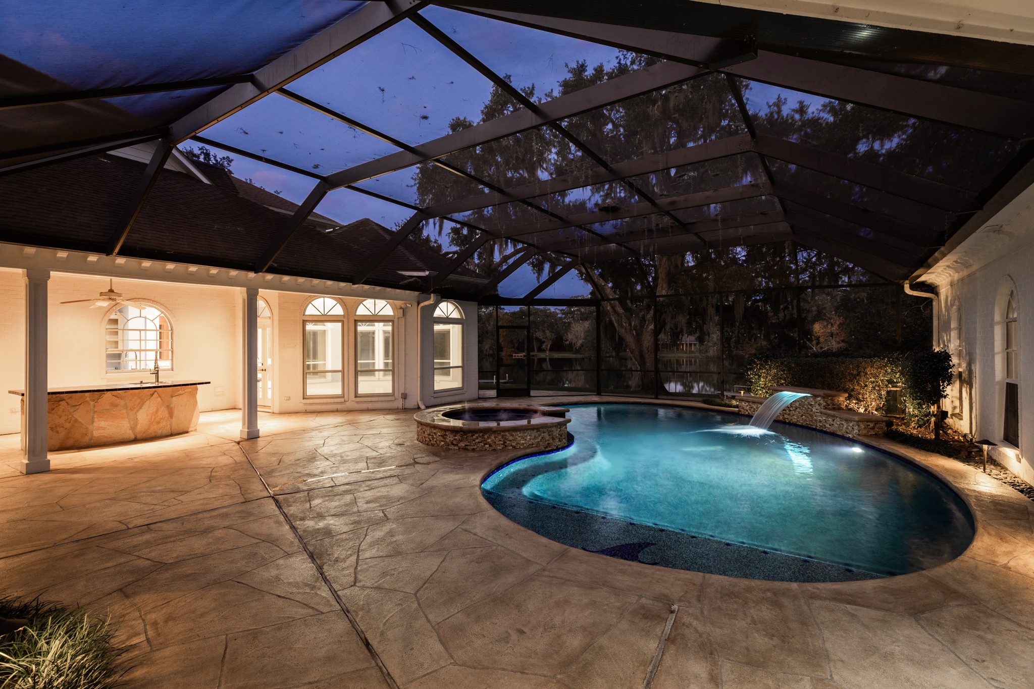 3 Bayou Road Lake Jackson, TX 77566 - Photo 13 of 50 a view of a swimming pool with seating area