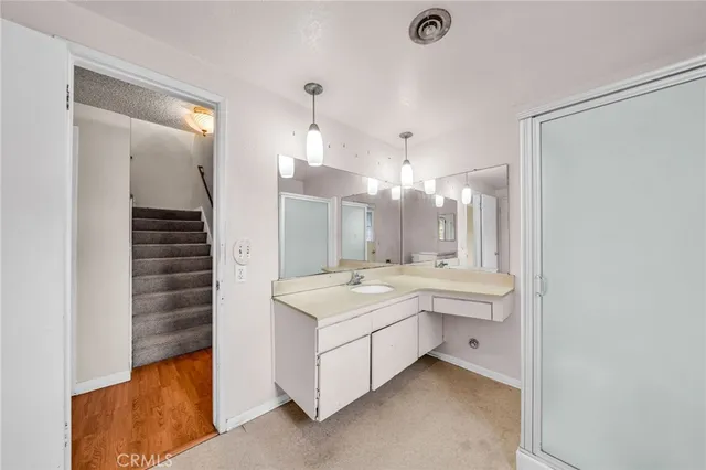 a view of an empty room