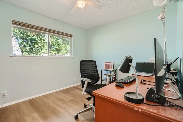 a room with furniture and a window