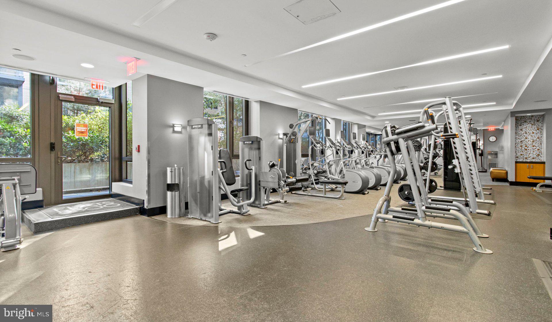 8300 Wisconsin Avenue, Unit 1B1836 Bethesda, MD 20814 - Photo 34 of 150 a view of a room with gym equipment