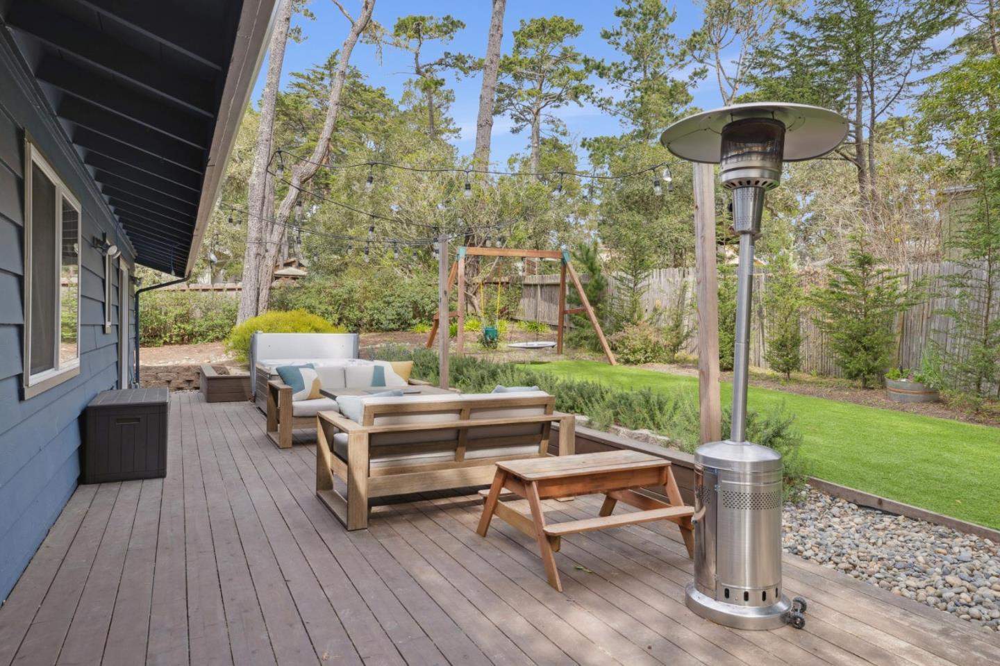 4095 Sunset Lane Pebble Beach, CA 93953 - Photo 40 of 55 a garden view with a seating space