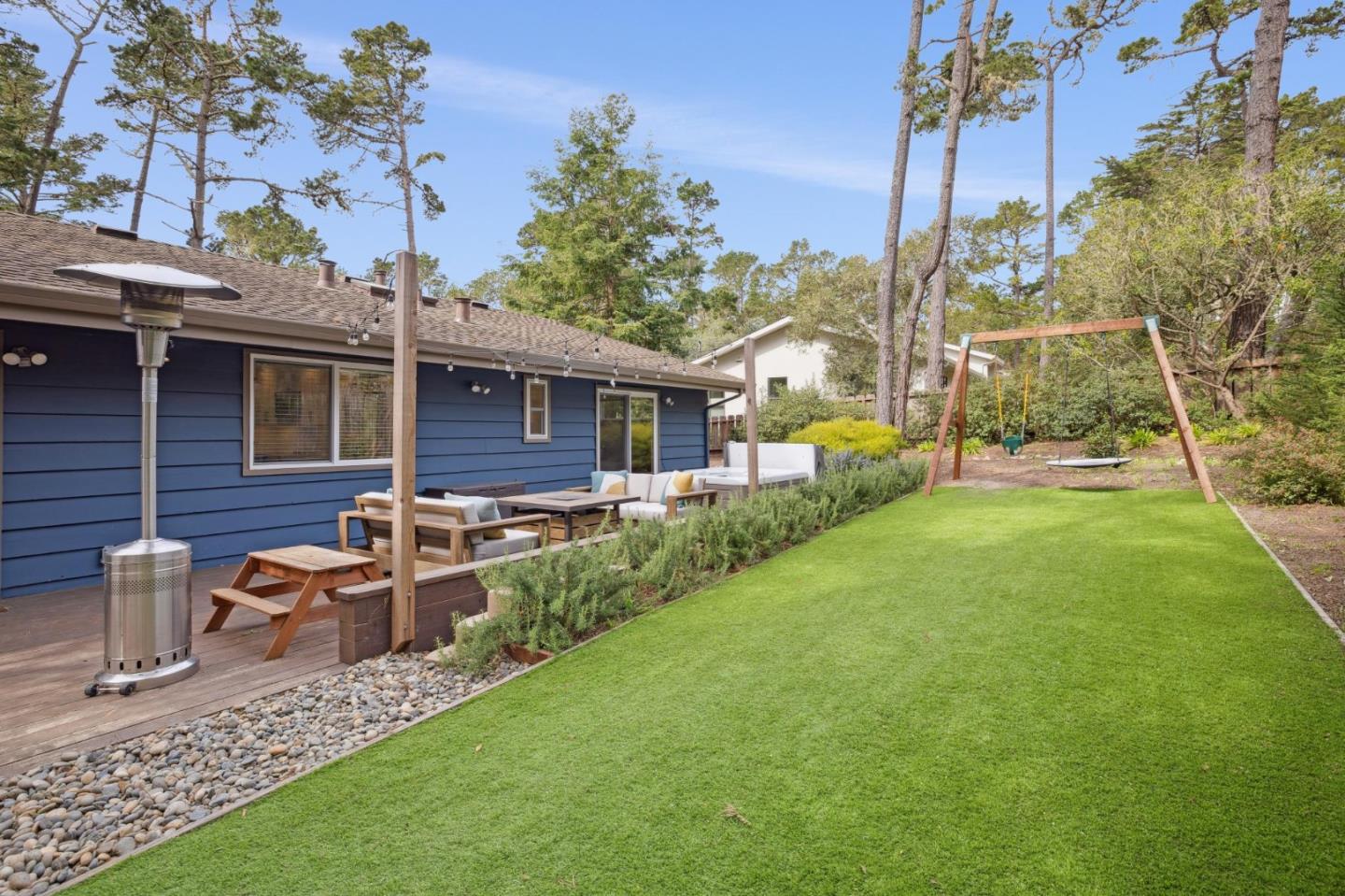 4095 Sunset Lane Pebble Beach, CA 93953 - Photo 42 of 55 a view of a house with a yard and sitting area