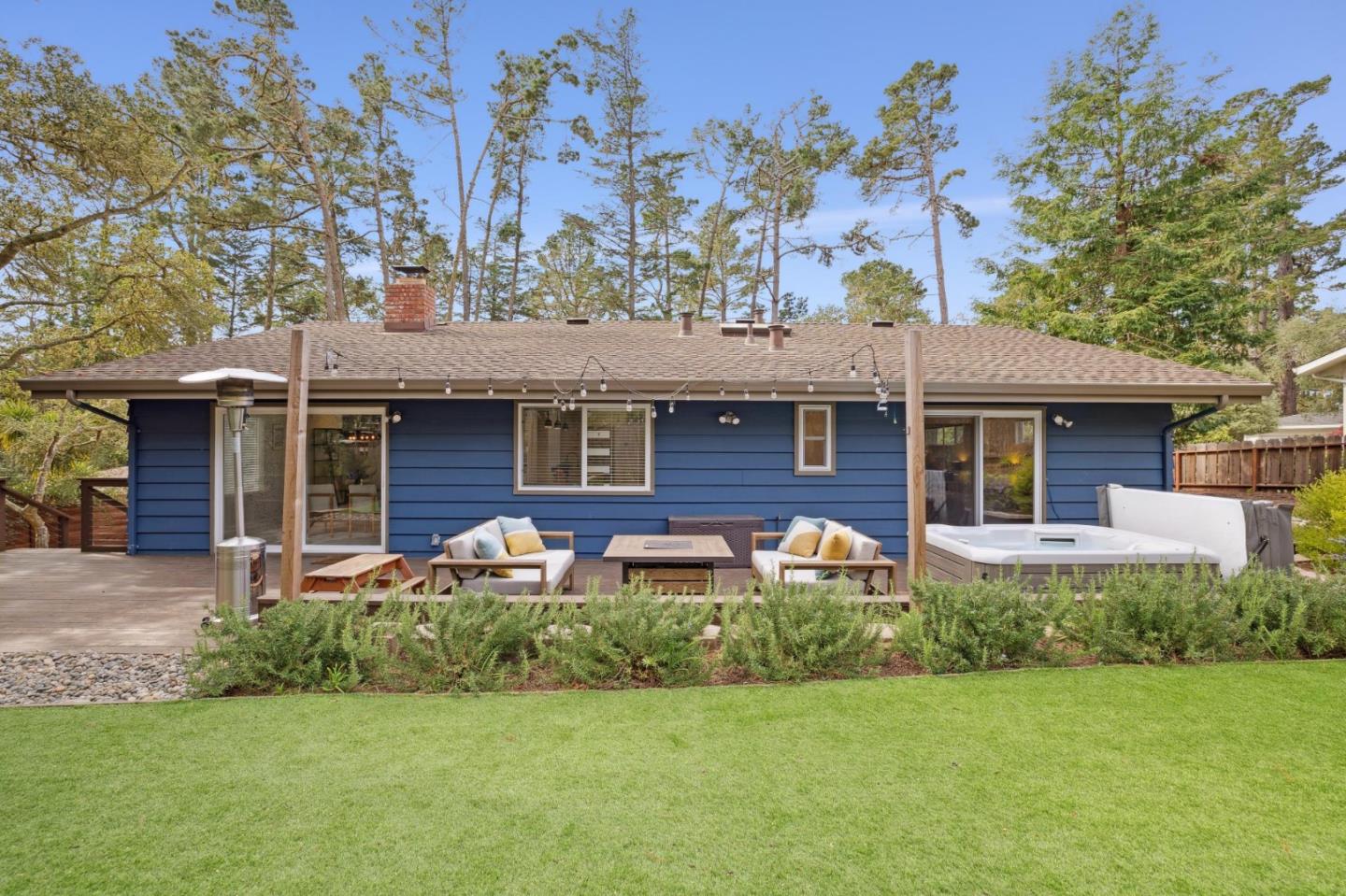 4095 Sunset Lane Pebble Beach, CA 93953 - Photo 47 of 55 front view of a house with a yard