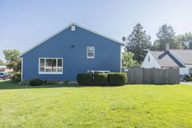a house view with a garden space