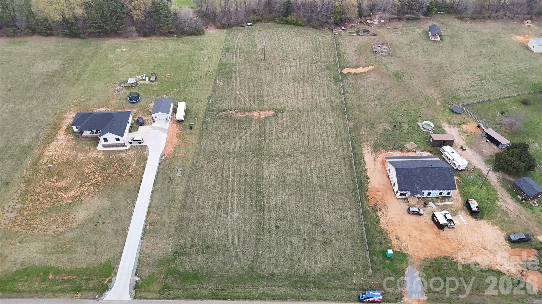 0 Clyde Wehunt Road, Unit 2 Cherryville, NC 28021 - Photo 3 of 3 an aerial view of a house with a yard