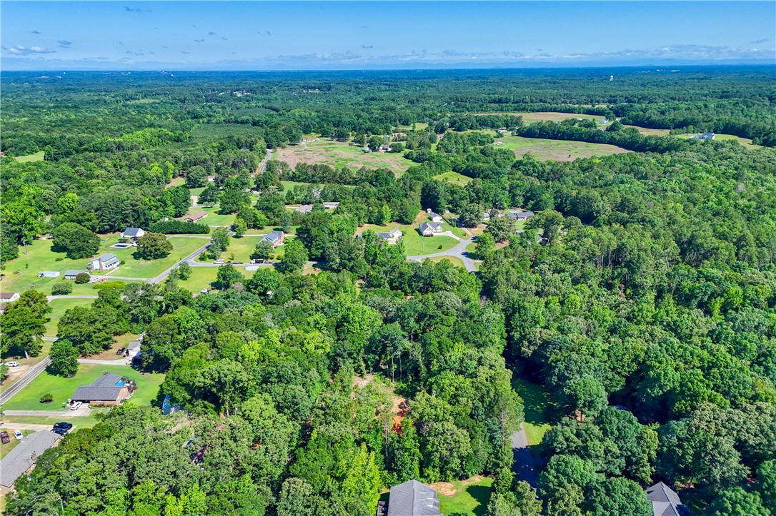 1020 Green Willow Trail Anderson, SC 29621 - Photo 14 of 28 An aerial panorama reveals a verdant landscape with scattered homes and ample tree coverage.