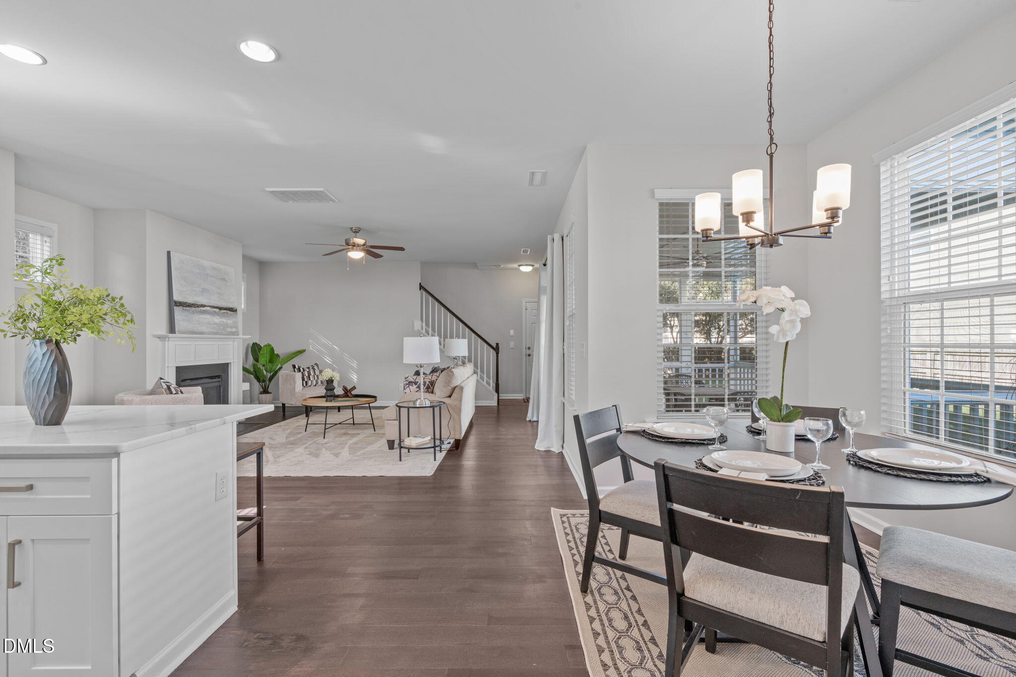 1432 Palace Garden Way Raleigh, NC 27603 - Photo 10 of 42 a view of a dining room with furniture window and wooden floor
