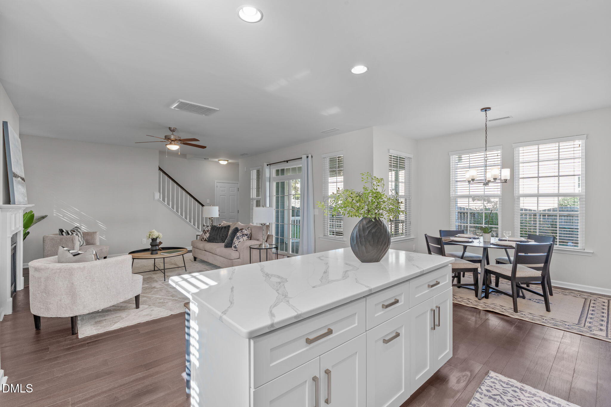 1432 Palace Garden Way Raleigh, NC 27603 - Photo 13 of 42 a living room with furniture and wooden floor