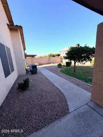a view of an outdoor space and a yard