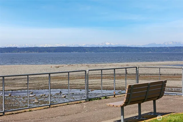a view of balcony with furniture
