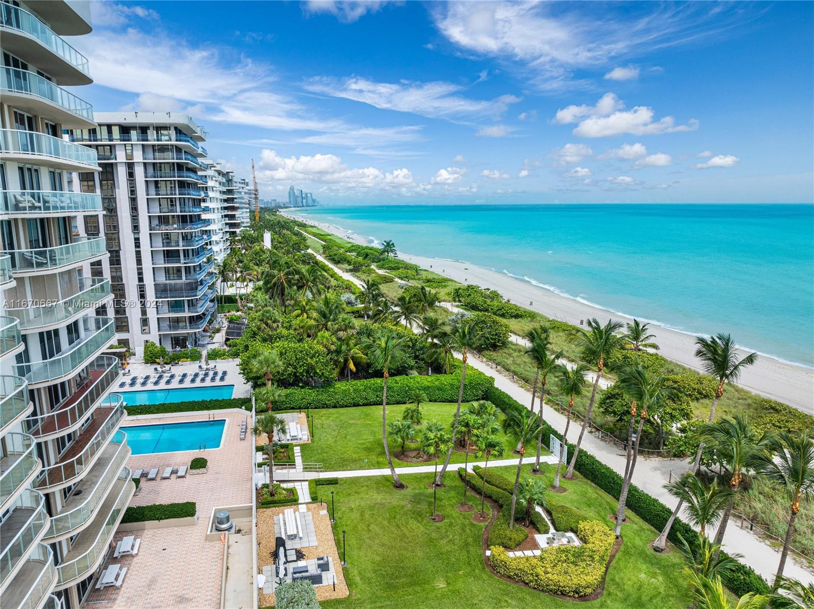 8855 Collins Avenue, Unit 5G Surfside, FL 33154 - Photo 40 of 41 a city view with tall buildings