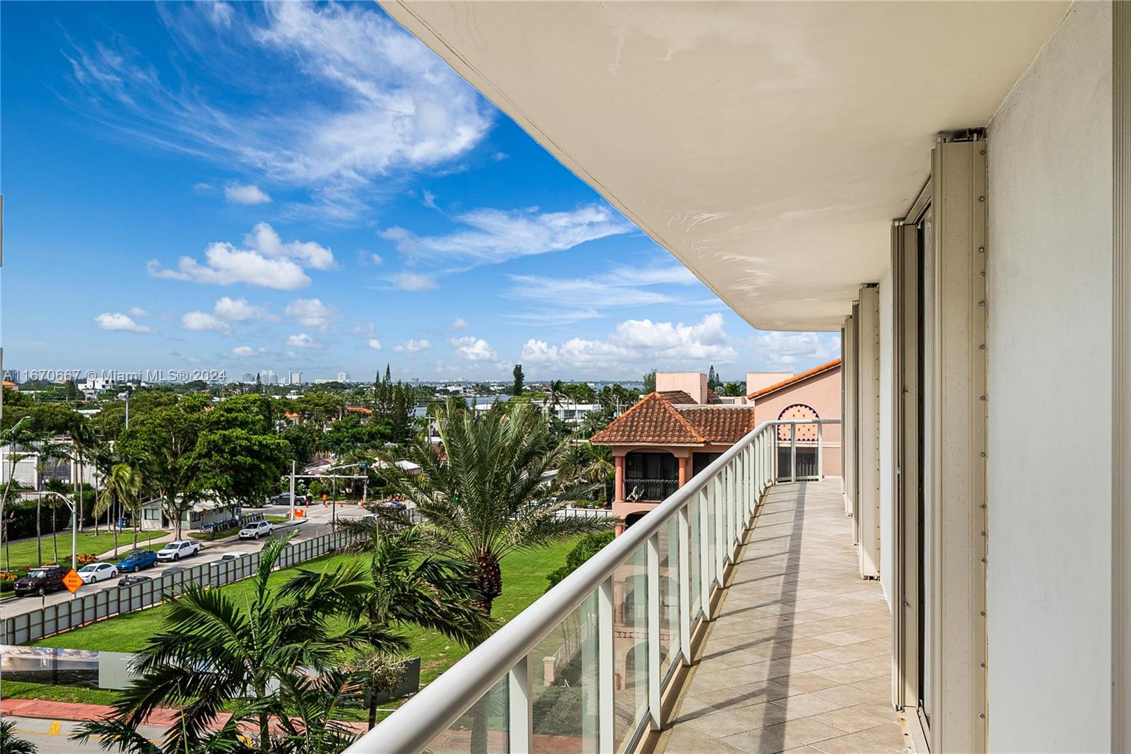 8855 Collins Avenue, Unit 5G Surfside, FL 33154 - Photo 9 of 41 a view of a balcony with an outdoor space