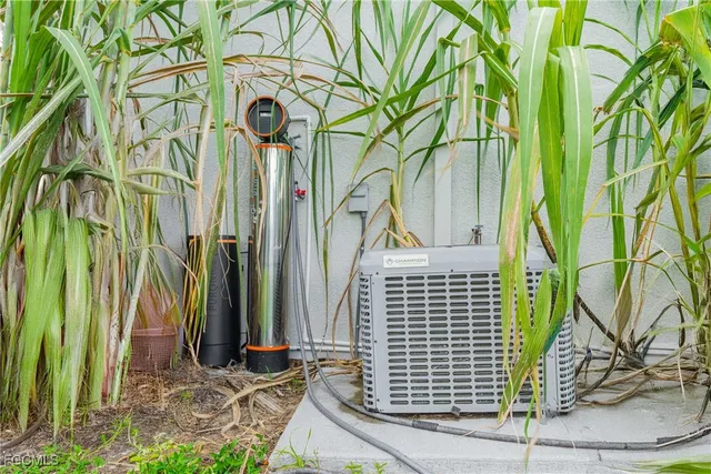 a view of a swimming pool with a yard
