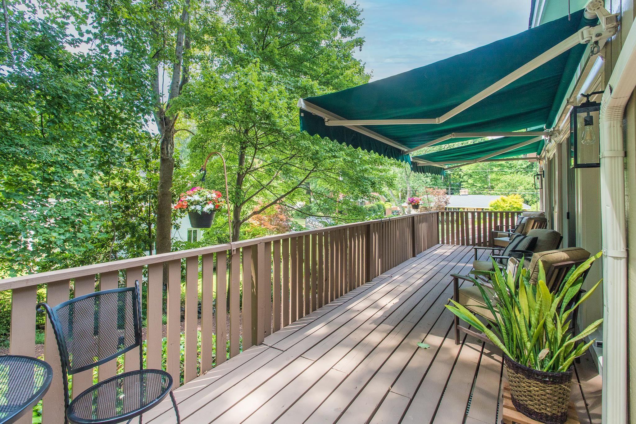 410 Oak Ridge Road Cary, NC 27511 - Photo 44 of 57 Side Deck w/Retractable Awnings