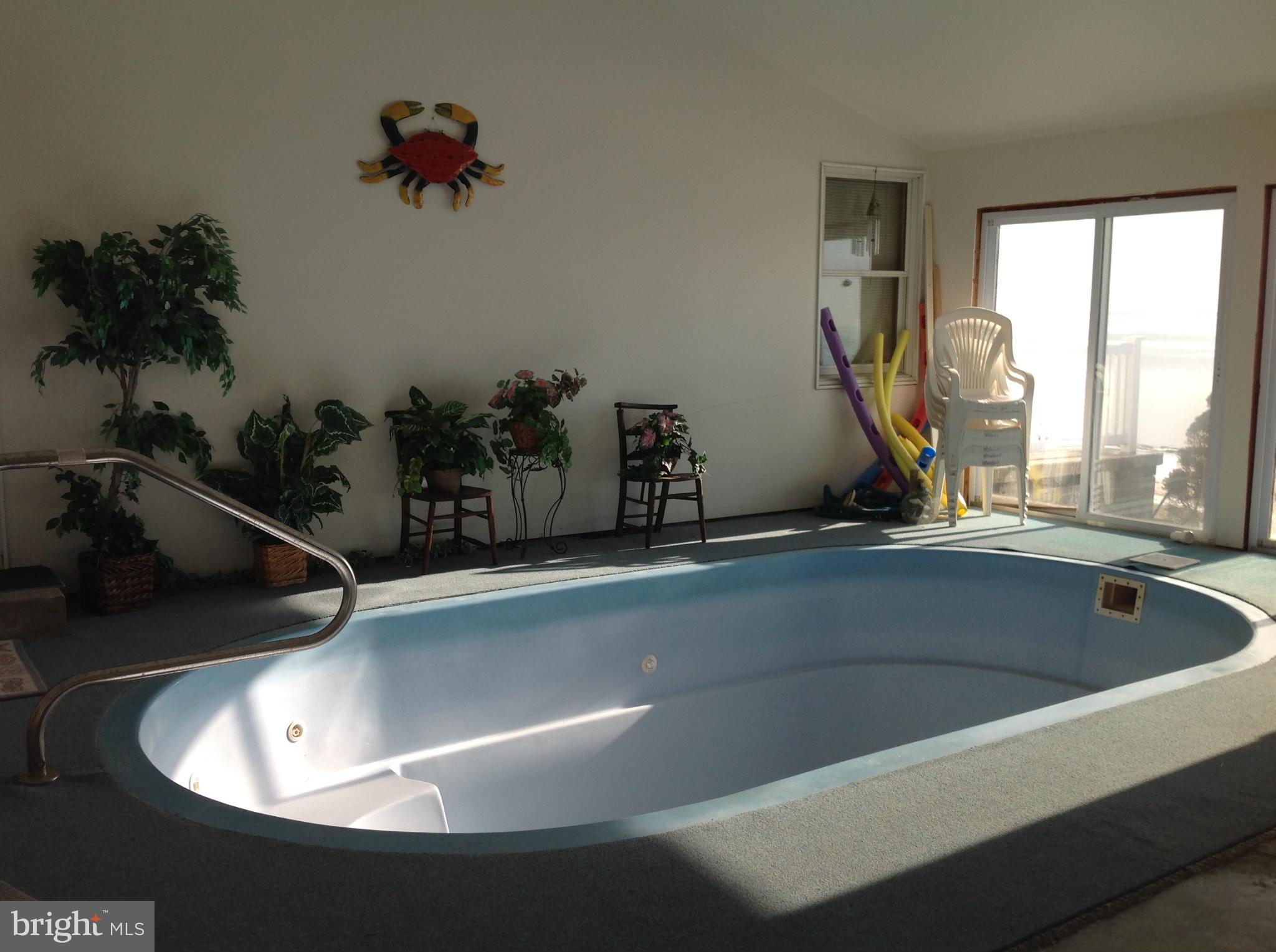 4830 Huntingfield Road Rock Hall, MD 21661 - Photo 21 of 24 Indoor pool in sunroom/garage