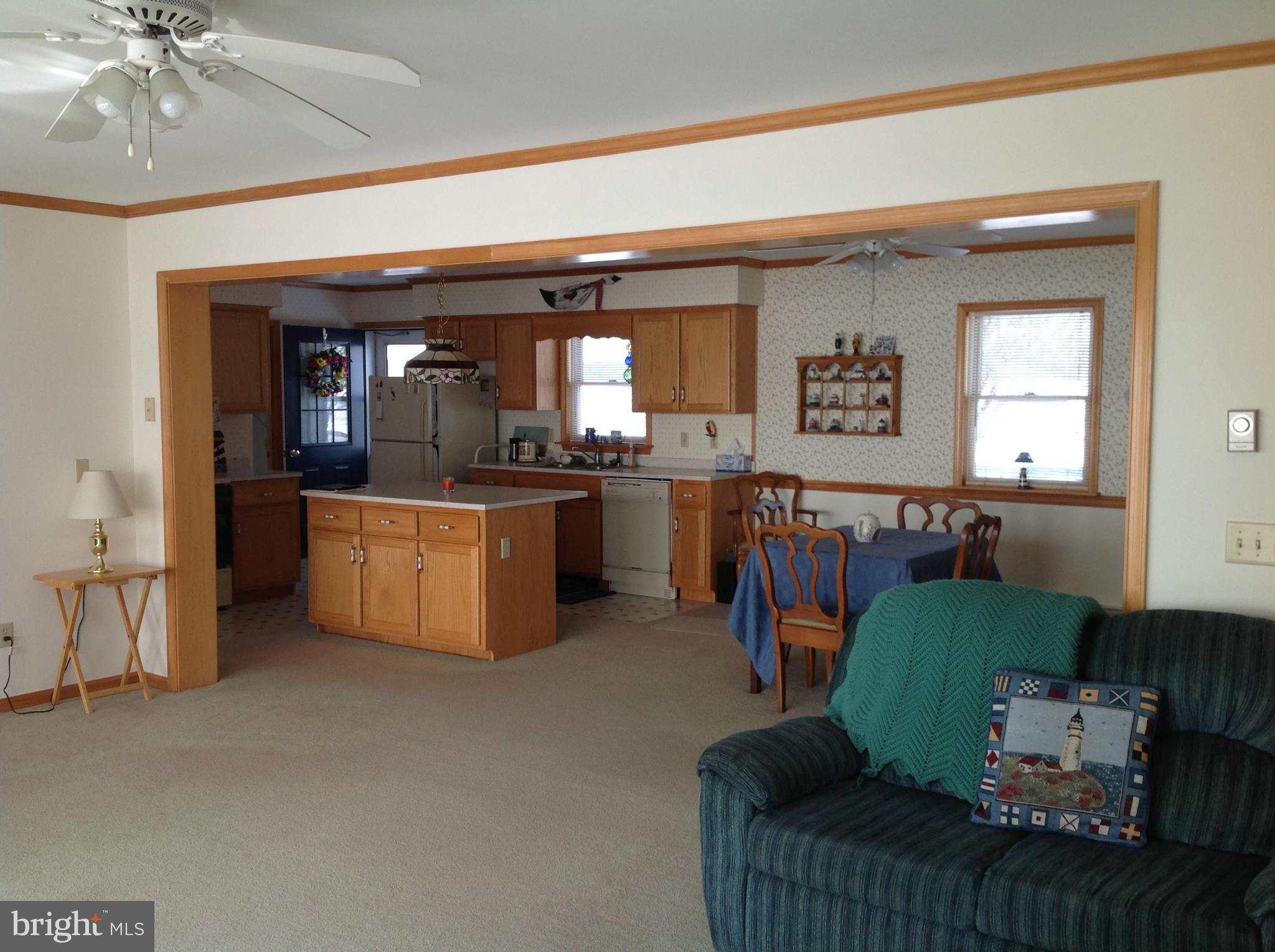 4830 Huntingfield Road Rock Hall, MD 21661 - Photo 8 of 24 Looking from living room to kitchen