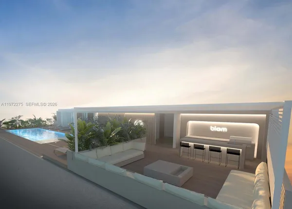a outdoor space with furniture