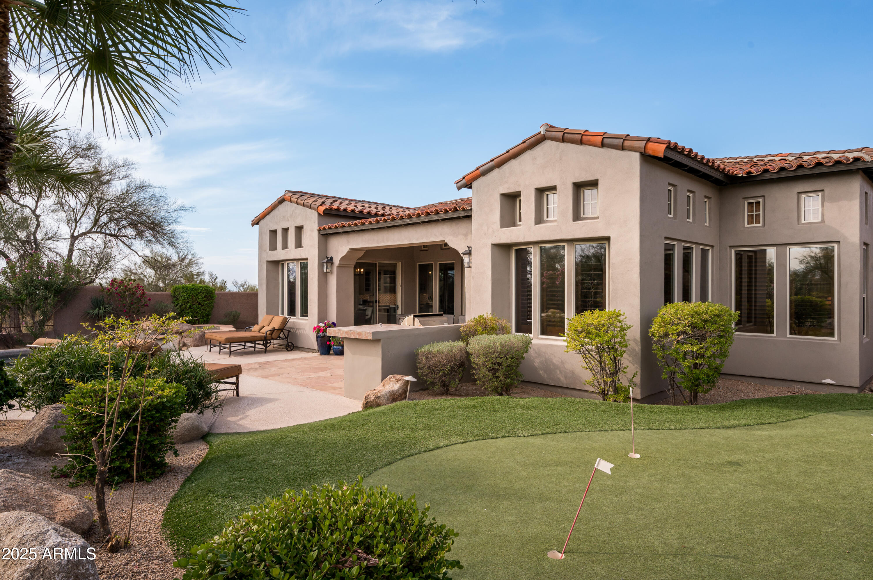 9111 East Mountain Spring Road Scottsdale, AZ 85255 - Photo 35 of 39 Backyard Putting Green