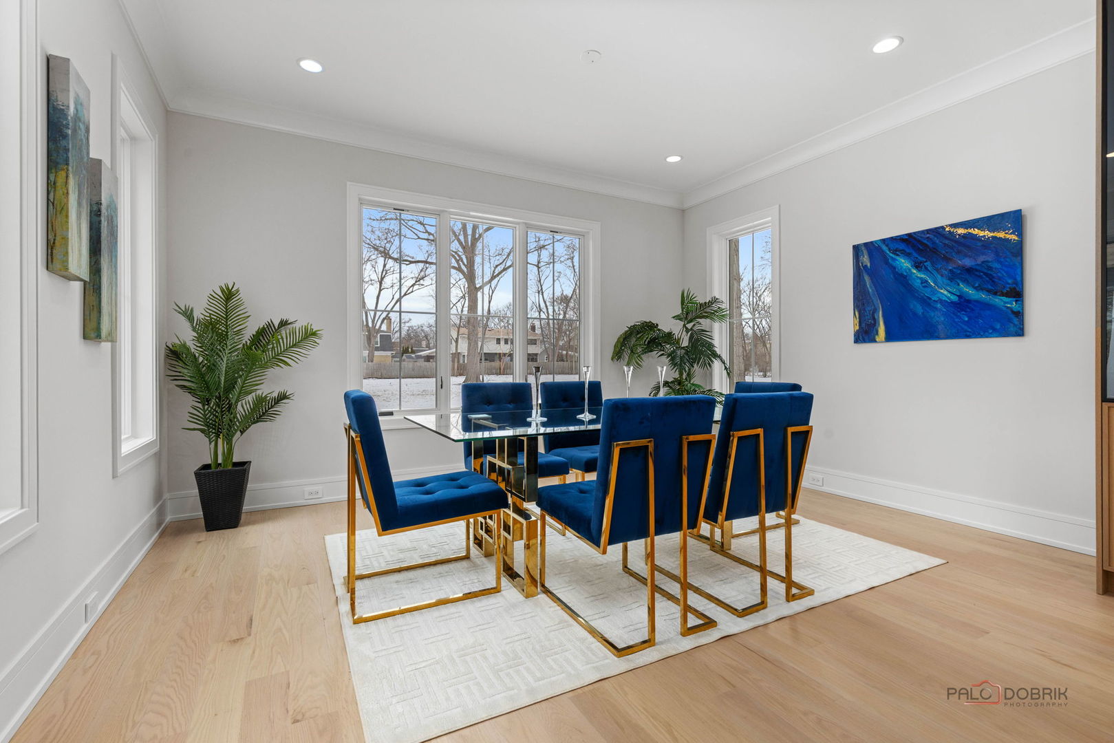 3890 Greenacre Drive Northbrook, IL 60062 - Photo 14 of 37 a view of a dining room with furniture window and wooden floor