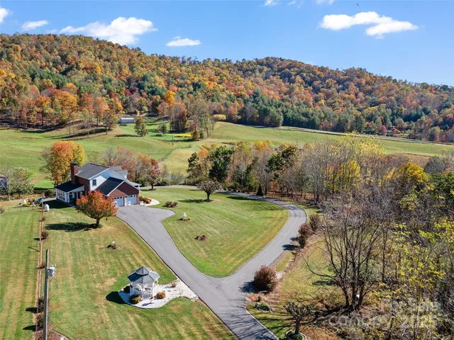 a view of a lake in middle of the town