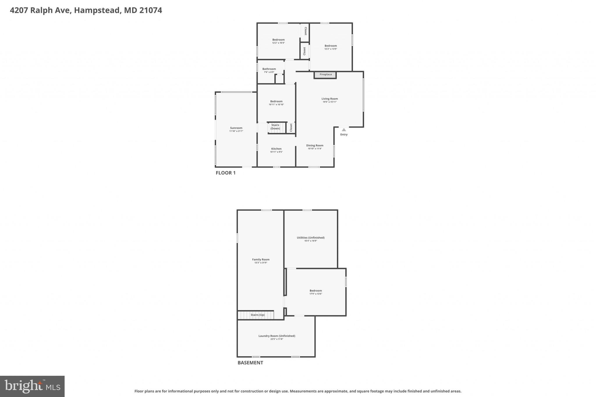 4207 Ralph Avenue Hampstead, MD 21074 - Photo 31 of 33 a picture of floor plan