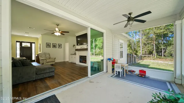 a view of outdoor space yard deck patio and swimming pool