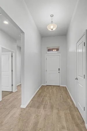 a view of a room with an empty space