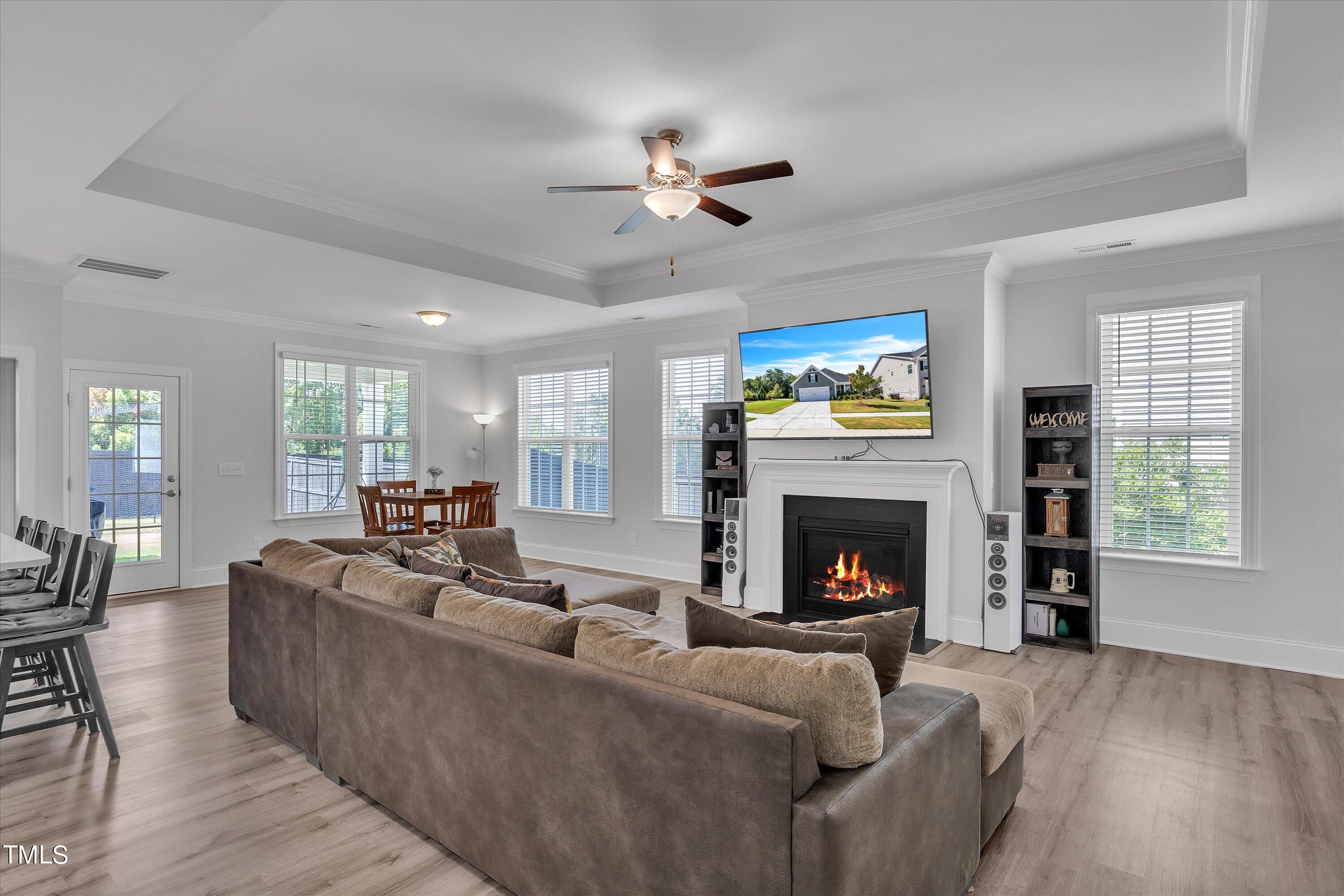 2901 Thurman Dairy Loop Wake Forest, NC 27587 - Photo 12 of 28 a living room with furniture fireplace and window