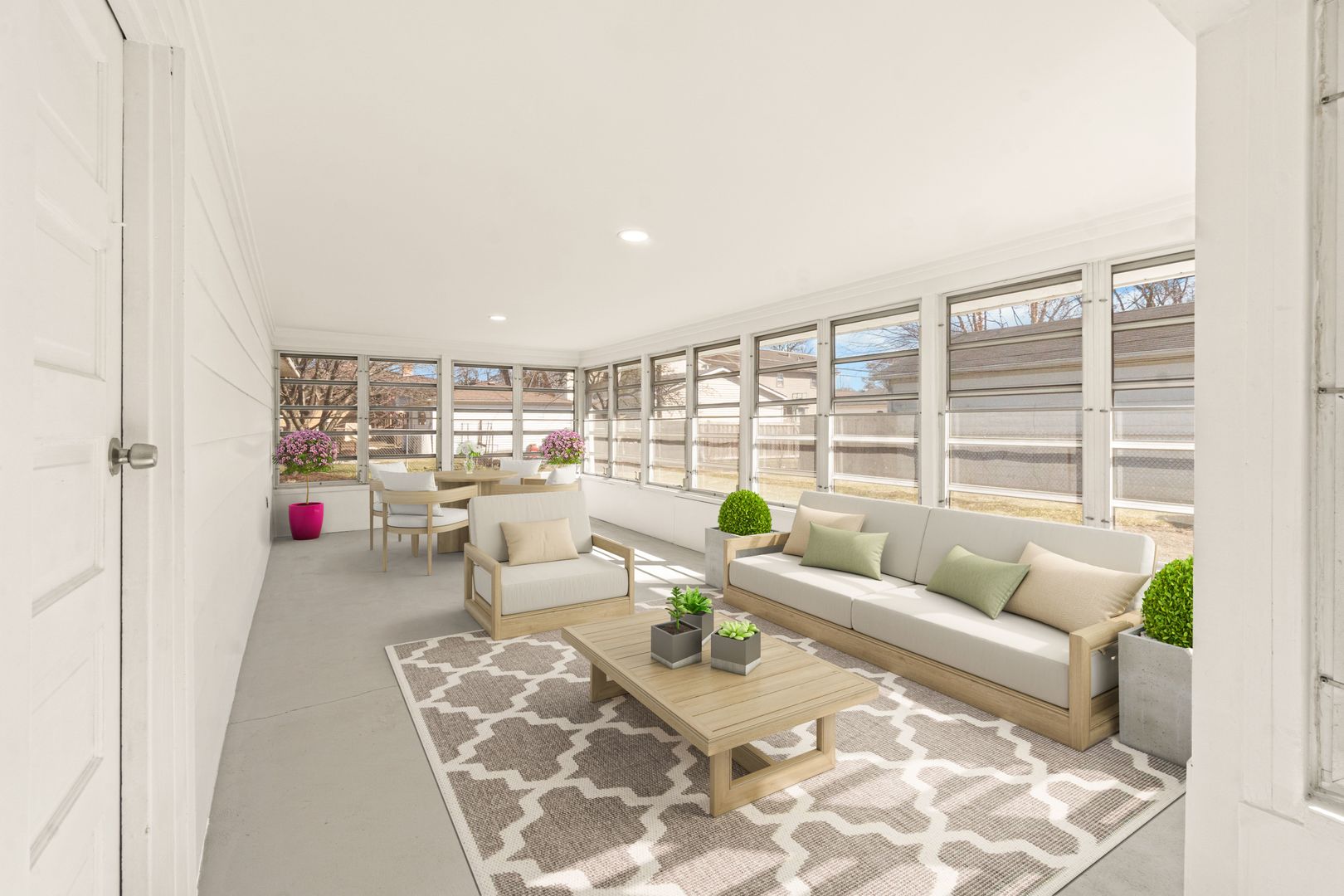 219 North Pine Street Mount Prospect, IL 60056 - Photo 16 of 20 a living room with furniture and a floor to ceiling window