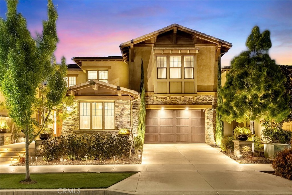 a front view of a house