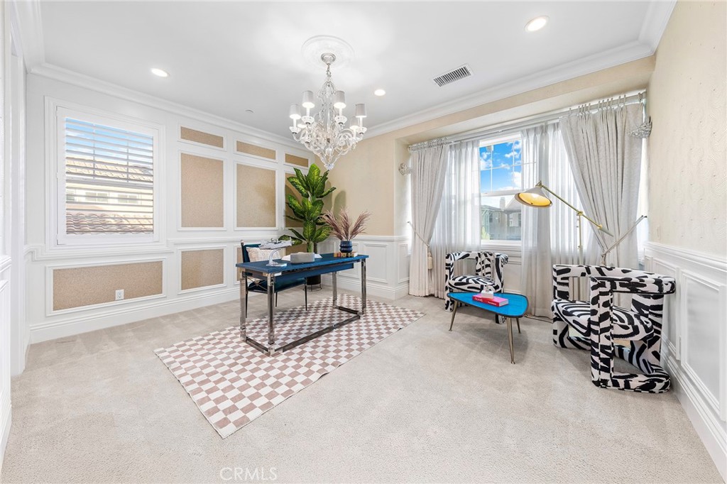 123 Calderon Irvine, CA 92618 - Photo 48 of 74 a lobby with furniture and a chandelier