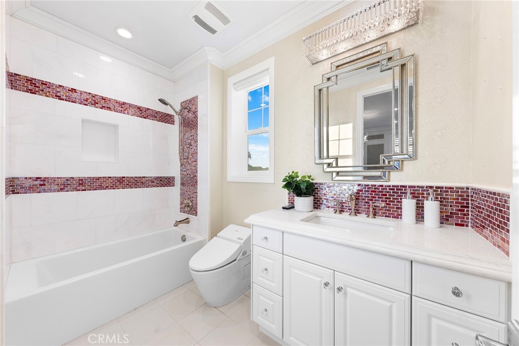 123 Calderon Irvine, CA 92618 - Photo 49 of 74 a bathroom with a sink a toilet and a bathtub