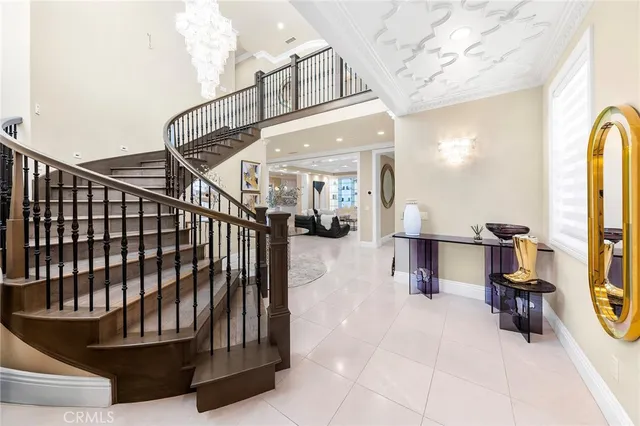 a living room with furniture and windows