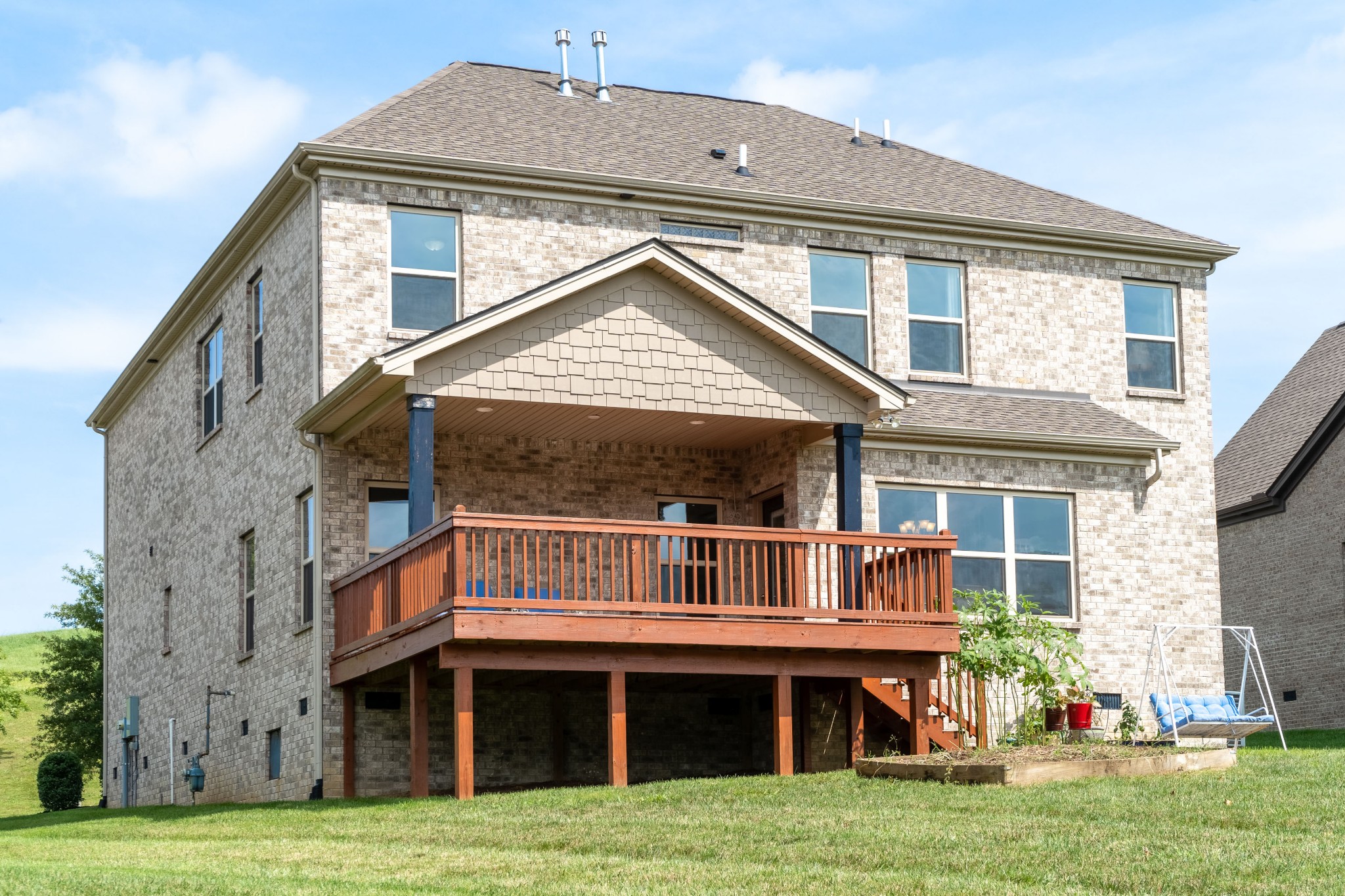 238 Fowler Circle Franklin, TN 37064 - Photo 37 of 45 a front view of a house with a garden and deck