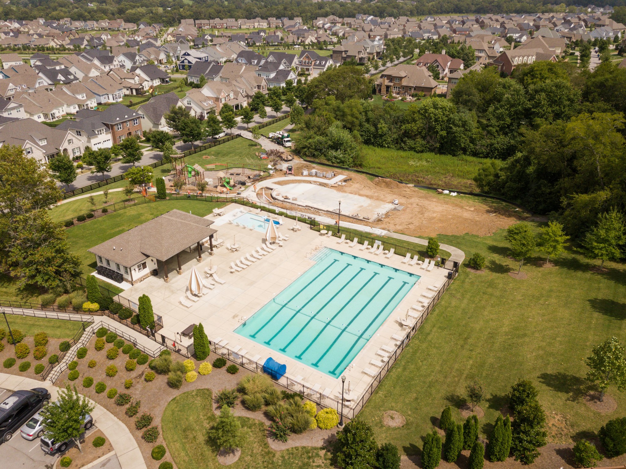 238 Fowler Circle Franklin, TN 37064 - Photo 39 of 45 an aerial view of residential houses with outdoor space