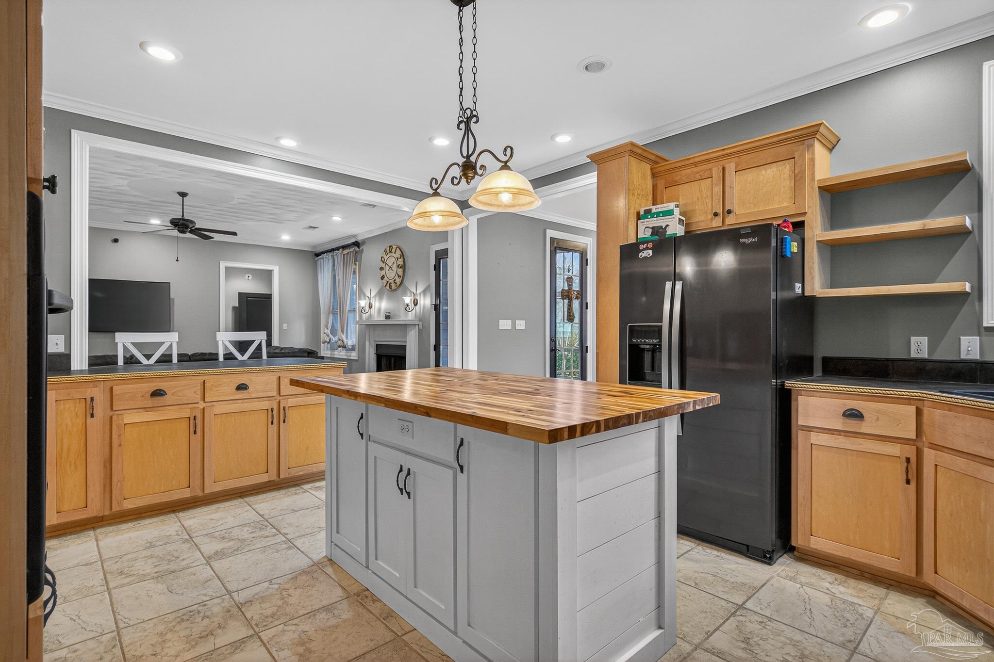 78 Hummingbird Lane Atmore, AL 36502 - Photo 8 of 55 a kitchen with stainless steel appliances granite countertop a sink and refrigerator