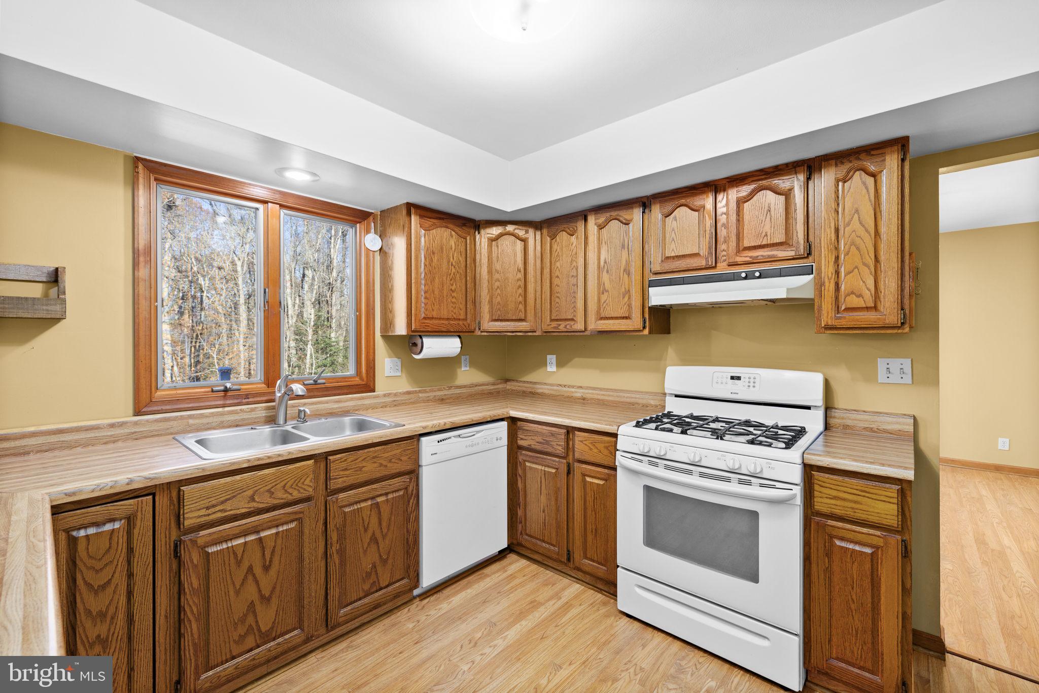 4075 Red Gate Lane King George, VA 22485 - Photo 26 of 69 a kitchen with stainless steel appliances a stove sink and cabinets