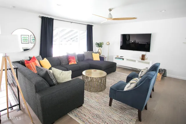 a view of a house with a patio