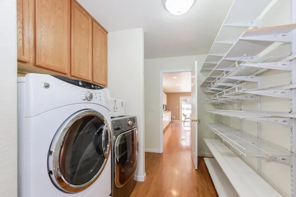 a view of a walk in closet