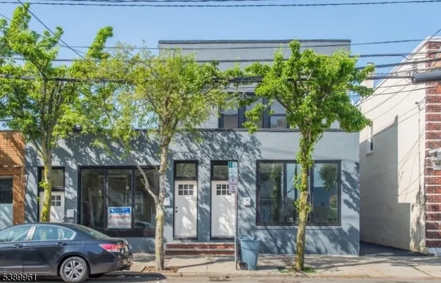 a car parked in front of a building