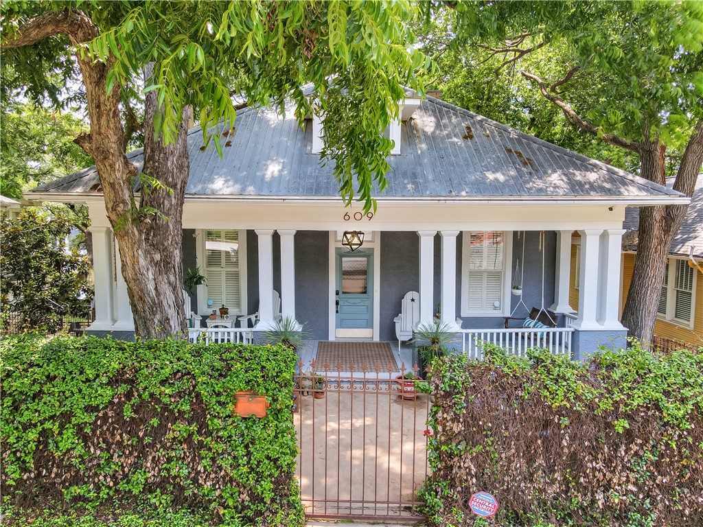 front view of a house with a small yard