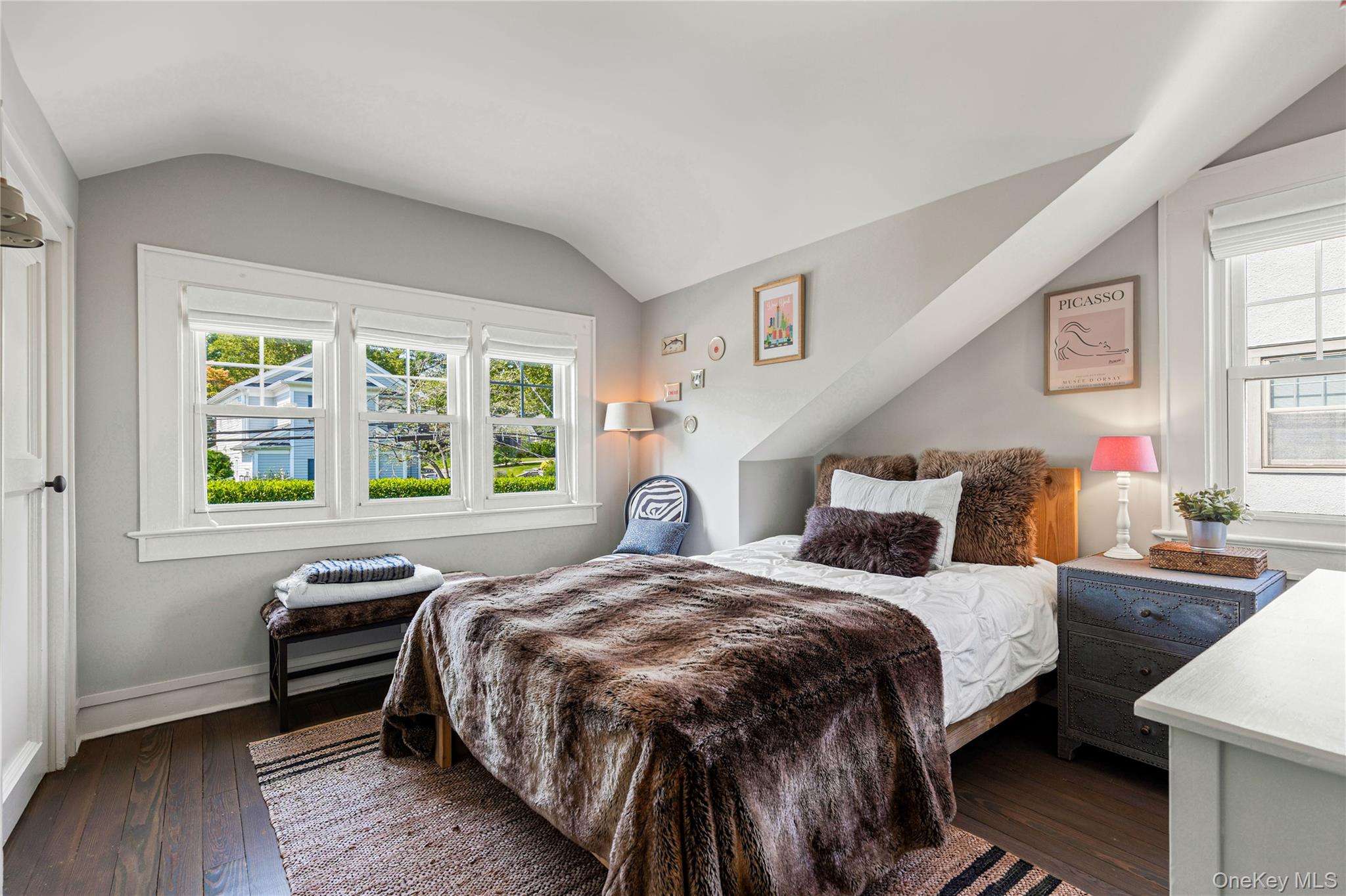 321 Rye Beach Avenue Rye, NY 10580 - Photo 28 of 36 Bedroom #4 with multiple windows, lofted ceiling