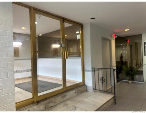 a view of a lobby door